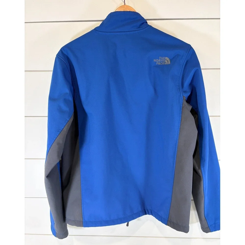 THE NORTH FACE APEX CHROMIUM Mens Medium Blue Full Zip Soft Shell Thermal Jacket